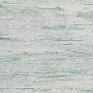 HomeRoots 5' Artichoke Green and Ivory Abstract Area Rug - Stylish, Washable Design for Indoor and Outdoor Use 10' X 14' 628193