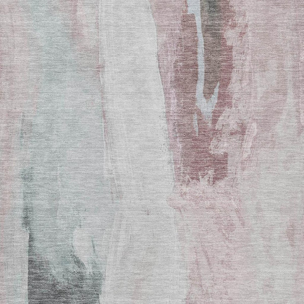 HomeRoots 5' Blush and Gray Abstract Area Rug for Indoor and Outdoor Use - Stylish, Durable, and Washable 8' X 10' 628275