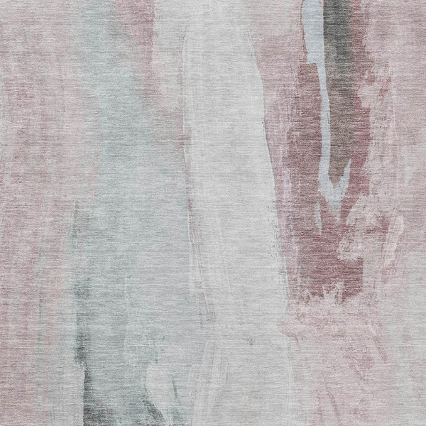 HomeRoots 5' Blush and Gray Abstract Area Rug for Indoor and Outdoor Use - Stylish, Durable, and Washable 10' X 14' 628277