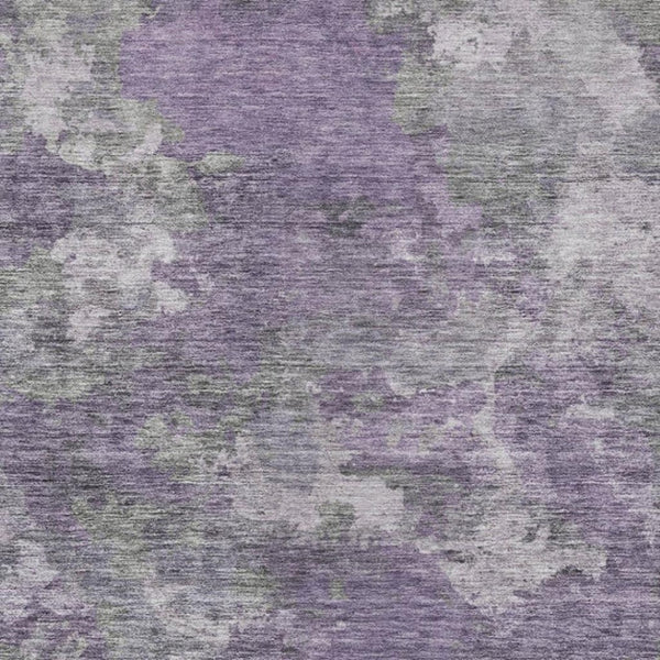 HomeRoots 5' Purple and Gray Abstract Area Rug - Stylish, Washable Design Perfect for Indoor and Outdoor Spaces 5' X 8' 628393