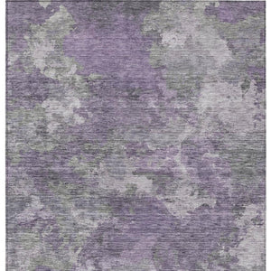 HomeRoots 5' Purple and Gray Abstract Area Rug - Stylish, Washable Design Perfect for Indoor and Outdoor Spaces 5' X 8' 628393