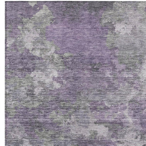 HomeRoots 5' Purple and Gray Abstract Area Rug - Stylish, Washable Design Perfect for Indoor and Outdoor Spaces 8' X 10' 628395