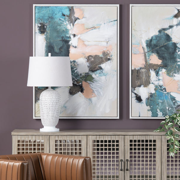 Crestview Collection 31.75"H Elegant Rattan Table Lamp With Woven Design, Tapered Shade, And 3-way Socket For Versatility   Cvnam772b