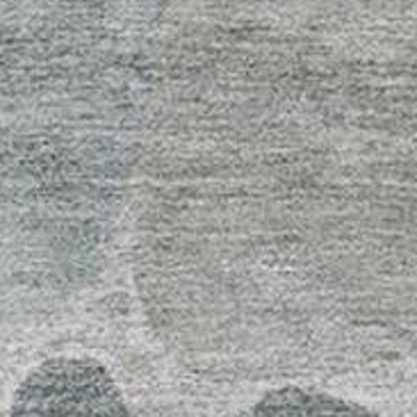 HomeRoots 5' Modern Geometric Washable Area Rug in Soft Pewter Beige and Ivory for Indoor and Outdoor Use 9' X 12' 628438