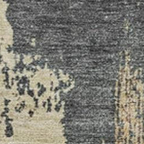 HomeRoots 5' Modern Rust Beige and Charcoal Abstract Area Rug for Indoor Outdoor Use - Durable & Washable Home Accent 10' X 14' 628463