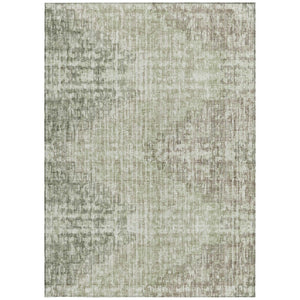 HomeRoots 5' Geometric Fern Green and Ivory Indoor Outdoor Area Rug - Stylish, Durable & Easy to Clean! 5' X 8' 628507