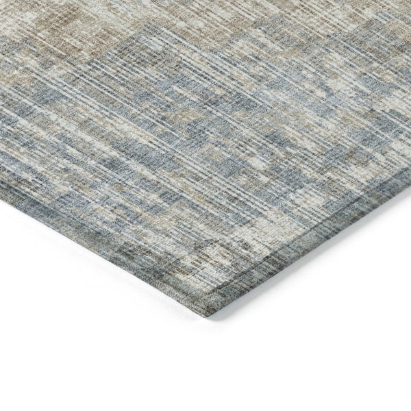 HomeRoots 5' Stylish Beige and Gray Geometric Area Rug - Durable, Washable for Indoor & Outdoor Use, Easy Care 8' X 10' 628521