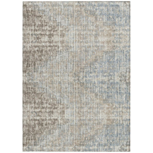 HomeRoots 5' Stylish Beige and Gray Geometric Area Rug - Durable, Washable for Indoor & Outdoor Use, Easy Care 9' X 12' 628522