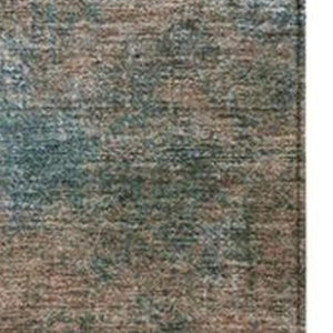 HomeRoots 5' Copper and Navy Blue Abstract Area Rug - Stylish, Washable, Durable for Indoor and Outdoor Use 9' X 12' 628594