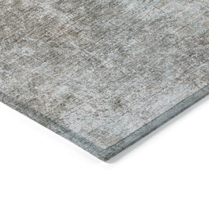 HomeRoots 5' Copper and Navy Blue Abstract Area Rug - Stylish, Washable, Durable for Indoor and Outdoor Use 10' X 14' 628595