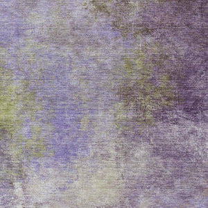 HomeRoots 5' Vibrant Purple and Olive Green Abstract Area Rug – Stylish, Washable, Stain-Resistant Design for All Spaces 8' X 10' 628617