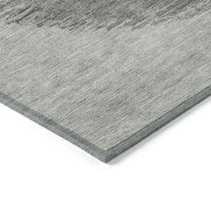 HomeRoots 5' Stylish Olive Green and Gray Geometric Area Rug for Indoor/Outdoor Use – Washable and Durable 8' Round 628652