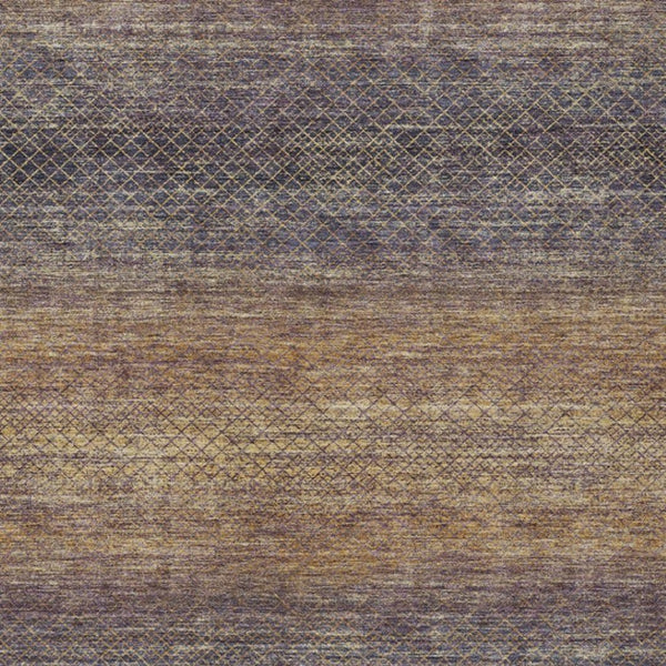 HomeRoots 5' Durable Eggplant and Brown Geometric Area Rug for Indoor and Outdoor Use - Easy Care, Stylish Design 5' X 8' 628801