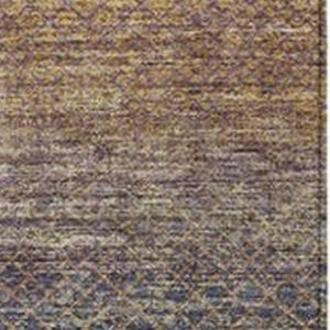 HomeRoots 5' Durable Eggplant and Brown Geometric Area Rug for Indoor and Outdoor Use - Easy Care, Stylish Design 8' X 10' 628803
