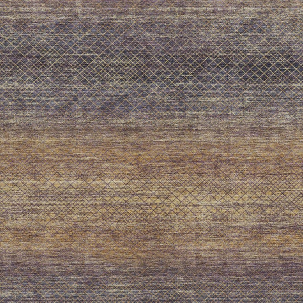 HomeRoots 5' Durable Eggplant and Brown Geometric Area Rug for Indoor and Outdoor Use - Easy Care, Stylish Design 10' X 14' 628805