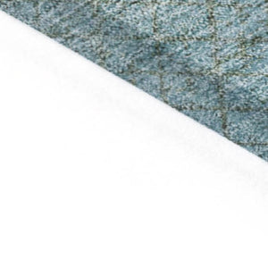 HomeRoots 5' Stylish Teal Blue and Brown Geometric Area Rug - Durable, Washable Design for Indoor/Outdoor Use 8' X 10' 628815
