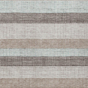 HomeRoots 5' Taupe and Ivory Striped Area Rug - Stylish, Durable, and Washable for Indoor or Outdoor Use 5' X 8' 628891