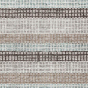 HomeRoots 5' Taupe and Ivory Striped Area Rug - Stylish, Durable, and Washable for Indoor or Outdoor Use 10' X 14' 628895