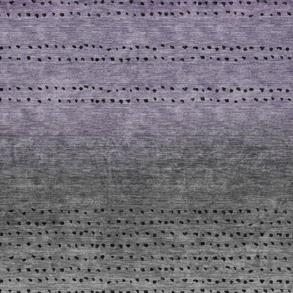 HomeRoots 5' Modern Purple and Gray Abstract Area Rug - Durable, Washable Design for Indoor and Outdoor Use 5' X 8' 628915