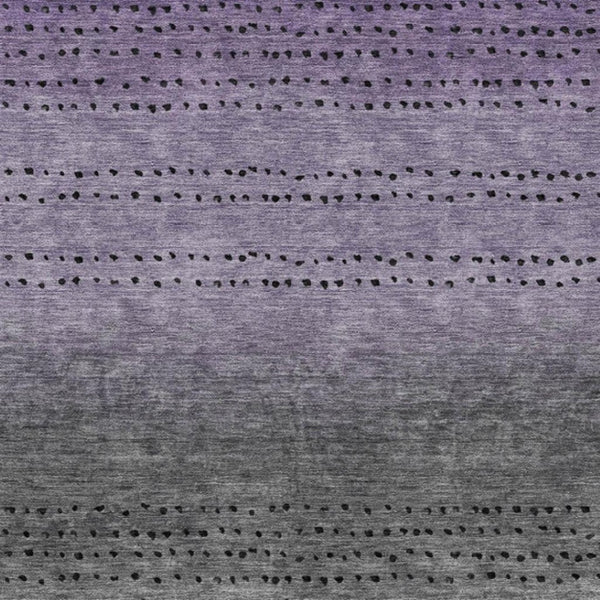 HomeRoots 5' Modern Purple and Gray Abstract Area Rug - Durable, Washable Design for Indoor and Outdoor Use 8' X 10' 628917