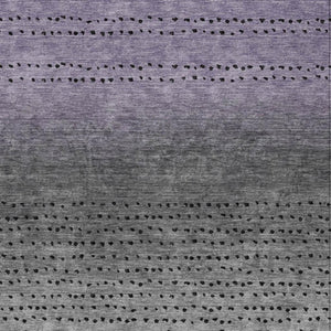 HomeRoots 5' Modern Purple and Gray Abstract Area Rug - Durable, Washable Design for Indoor and Outdoor Use 9' X 12' 628918