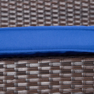 English Elm Outsunny 2-Person Wicker Hanging Swing Bench With Cushions – Stylish Outdoor Chair For Relaxation W2225P217682-GIGA