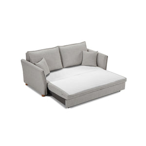 English Elm Oren Gray Chenille Sectional Sofa Sleeper w/ Queen Pull-Out, Hidden Storage, Pocket Coil Comfort B2726S00128