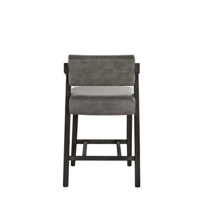 Billings Rubberwood Counter Stool with Cushioned Seat and Tilting Back for Kitchen Bars