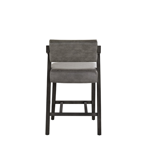 Billings Rubberwood Counter Stool with Cushioned Seat and Tilting Back for Kitchen Bars