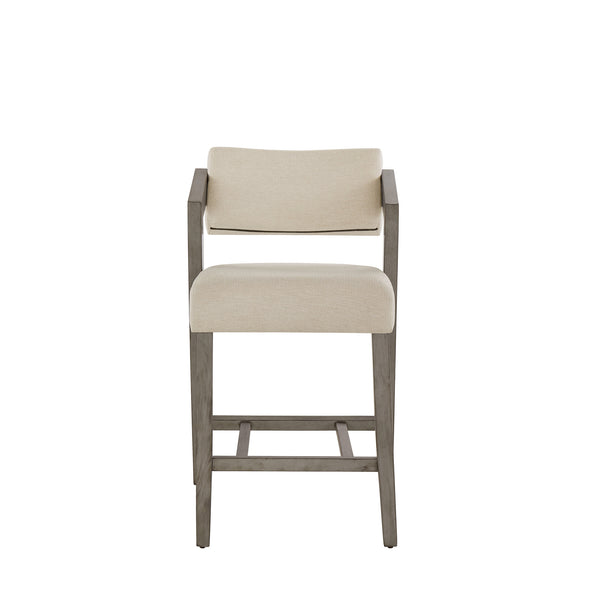 Billings Rubberwood Counter Stool with Cushioned Seat and Tilting Back for Kitchen Bars