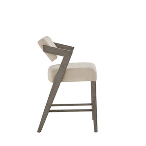 Billings Rubberwood Counter Stool with Cushioned Seat and Tilting Back for Kitchen Bars