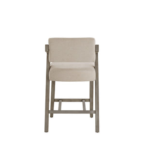 Billings Rubberwood Counter Stool with Cushioned Seat and Tilting Back for Kitchen Bars
