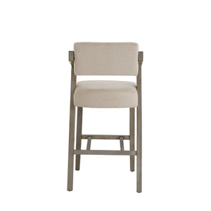 Billings Cushioned Rubberwood Bar Stool with Ergonomic Backrest for Kitchen Islands