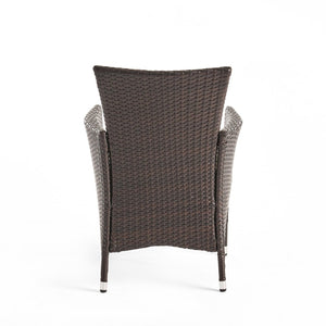 English Elm Clementine All-weather Pe Wicker Outdoor Dining Chairs Set of 2 Patio Seating N768P375856A
