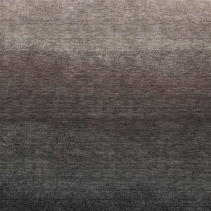 HomeRoots 5' Black and Silver Ombre Indoor Outdoor Area Rug – Stylish, Washable, Durable for High-Traffic Spaces 9' X 12' 629002