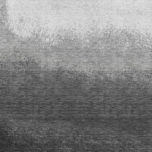 HomeRoots 5' Gray and Silver Ombre Area Rug - Modern, Washable, Stain-Resistant Design for Indoor & Outdoor Use 5' X 8' 629023