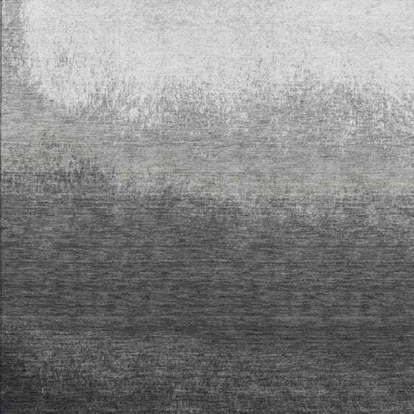 HomeRoots 5' Gray and Silver Ombre Area Rug - Modern, Washable, Stain-Resistant Design for Indoor & Outdoor Use 10' X 14' 629027
