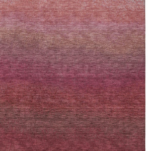 HomeRoots 5' Red and Blush Ombre Indoor Outdoor Area Rug - Stylish, Durable, Washable Design for Any Space 10' X 14' 629039