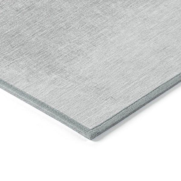 HomeRoots 5' Silver and Black Ombre Area Rug - Stylish, Washable, Durable Design for Indoor and Outdoor Use 8' X 10' 629049