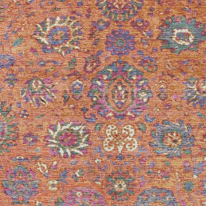 HomeRoots 5' Vibrant Floral Washable Area Rug for Indoor and Outdoor Use - Durable, Stylish, and Easy Care 5' X 8' 629077