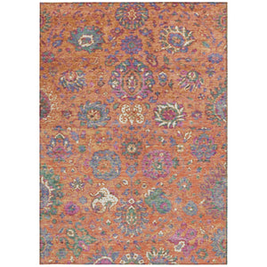 HomeRoots 5' Vibrant Floral Washable Area Rug for Indoor and Outdoor Use - Durable, Stylish, and Easy Care 8' X 10' 629079