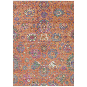 HomeRoots 5' Vibrant Floral Washable Area Rug for Indoor and Outdoor Use - Durable, Stylish, and Easy Care 8' X 10' 629079