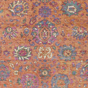 HomeRoots 5' Vibrant Floral Washable Area Rug for Indoor and Outdoor Use - Durable, Stylish, and Easy Care 9' X 12' 629080