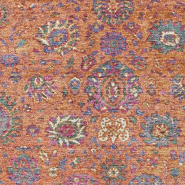 HomeRoots 5' Vibrant Floral Washable Area Rug for Indoor and Outdoor Use - Durable, Stylish, and Easy Care 10' X 14' 629081