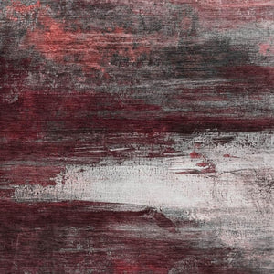HomeRoots 9' X 12' Merlot Charcoal Ivory Abstract Rug - Washable, Stain-Resistant for Indoor & Outdoor Use! 629213