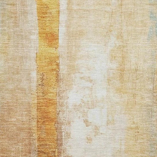 HomeRoots 8' X 10' Copper And Ivory Abstract Washable Area Rug - Stylish, Durable, Indoor/Outdoor Design! 629332
