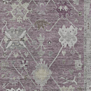 HomeRoots 8' X 10' Merlot and Gray Tribal Washable Rug - Stylish, Durable Design for Indoor & Outdoor Spaces 629494