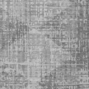 HomeRoots 8' X 10' Gray and Silver Geometric Area Rug - Washable, Durable, Stylish for Indoor & Outdoor Spaces 629530