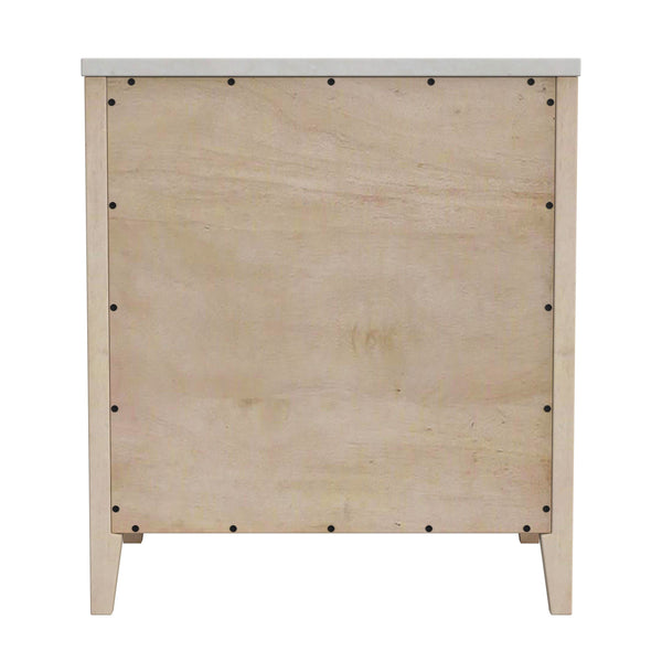 Butler Specialty Butler Averly Elegant Marble And Wood Nightstand With Drawer And Open Shelf For Modern Interiors Light Brown Java Wood,Gamelina Veneer,Mdf,Marble 6295455-butler