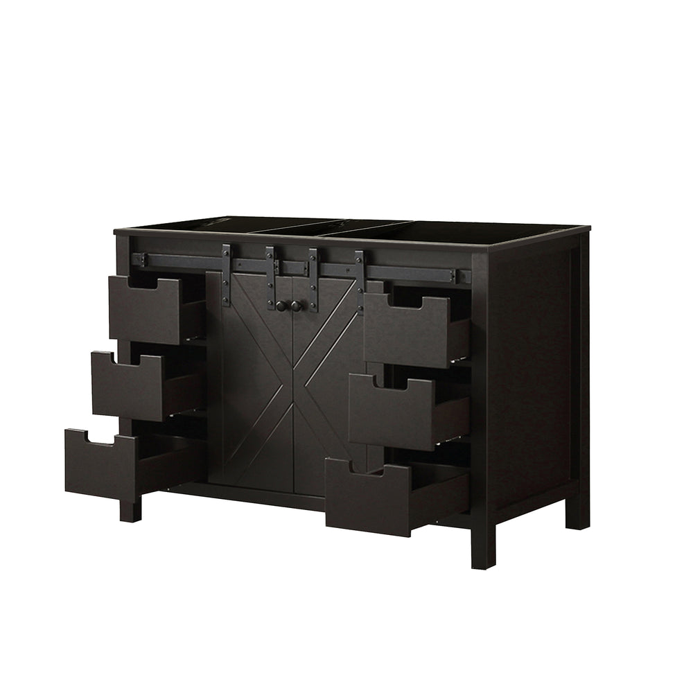 English Elm Brown Elegant 48-Inch Bath Vanity With Soft-Close Drawers, Solid Wood, And Ample Storage Solutions B2731P260025